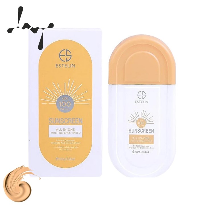 5 کرم ضد آفتاب رنگی دارای SPF 100 مناسب انواع پوست حجم 100 میلی لیتر