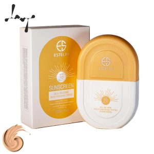 کرم ضدآفتاب رنگی دارای spf 70 مناسب انواع پوست حجم 50 میلی لیتر استلین