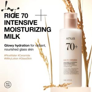 لوسیون برنج و سراماید مرطوب کننده و روشن کننده پوست حجم 150 میلی لیتر