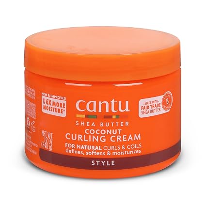 coco کرم حالت دهنده و فر کننده مو cantu حاوی شی باتر و نارگیل وزن 340 گرم - Image 1